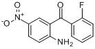 CAS:344-80-9_2-氨基-5-硝基-2'-氟二苯甲酮的分子结构