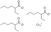 CAS:3444-17-5_2-乙基己酸铬的分子结构