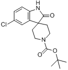 CAS:346701-12-0_1'-BOC-5-氯-1,2-二氢-2-氧代-螺[3H-吲哚-3,4'-哌啶]的分子结构