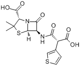 CAS:34787-01-4_替卡西林的分子结构