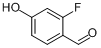 CAS:348-27-6_2-氟-4-羟基苯甲醛的分子结构