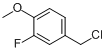 CAS:351-52-0_3-氟-4-甲氧基苄氯的分子结构