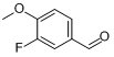 CAS:351-54-2_3-氟-4-甲氧基苯甲醛的分子结构