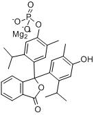 CAS:35106-21-9_百里酚酞单磷酸镁盐的分子结构