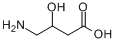 CAS:352-21-6_3-羟基-4-氨基丁酸的分子结构