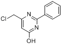 CAS:35252-98-3_6-(氯甲基)-2-苯基嘧啶-4-醇的分子结构