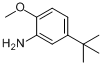 CAS:3535-88-4_2-氨基-4-叔丁基苯甲醚的分子结构