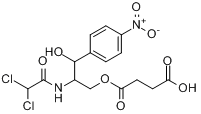 CAS:3544-94-3_琥珀酸氯霉素的分子结构