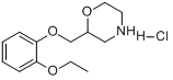 CAS:35604-67-2_2-[(2-Ethoxyphenoxy)methyl]morpholinehydrochlorideķӽṹ