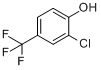CAS:35852-58-5_2-氯-4-三氟甲基苯酚的分子结构