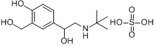 CAS:36519-31-0_舒喘宁，嗽心妥，柳丁氨醇的分子结构
