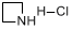 CAS:36520-39-5_氮杂环丁烷盐酸盐的分子结构