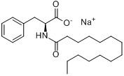 CAS:36577-41-0_N-十四碳酰基-L-苯丙氨酸钠的分子结构