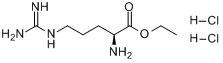CAS:36589-29-4_L-精氨酸乙酯盐酸盐的分子结构