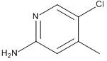 CAS:36936-27-3_2-氨基-5-氯-4-甲基吡啶的分子结构