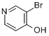 CAS:36953-41-0_3-溴-4-羟基吡啶的分子结构