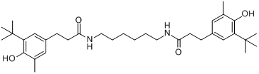 CAS:37042-77-6_N,N'-1,6-己二基二[3-叔丁基-4-羟基-5-甲基]苯丙酰胺的分子结构