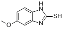 CAS:37052-78-1_2-巯基-5-甲氧基苯并咪唑的分子结构