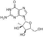 CAS:374750-30-8_2'-C-甲基鸟苷的分子结构