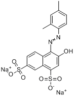 CAS:3761-53-3_4-[(2,4-二甲苯基)偶氮]-3-羟基-2,7-萘二磺酸二钠盐的分子结构