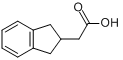 CAS:37868-26-1_2-茚满基乙酸的分子结构