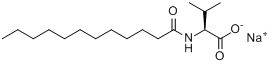 CAS:37869-33-3_N-十二碳酰基-L-缬氨酸钠的分子结构