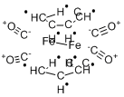 CAS:38117-54-3_环戊基铁(II) 二羰基二聚体的分子结构
