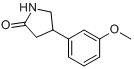 CAS:38175-34-7_4-(3'-甲氧基苯基)-2-吡咯烷酮的分子结构