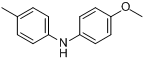 CAS:39253-43-5_N-(4-甲氧基苯基)-4-甲基苯胺的分子结构