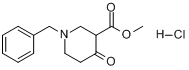 CAS:3939-01-3_1-苄基-3-甲氧羰基-4-哌啶酮盐酸盐的分子结构