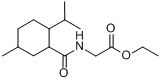 CAS:39668-74-1_N-[[5-甲基-2-(异丙基)环己基]甲酰]甘氨酸乙酯的分子结构