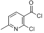 CAS:39853-81-1_2-氯-6-甲基烟酰氯的分子结构