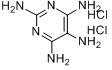 CAS:39944-62-2_2,4,5,6-四氨基嘧啶盐酸盐的分子结构