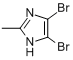 CAS:4002-81-7_4,5-二溴-2-甲基咪唑的分子结构