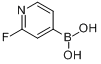 CAS:401815-98-3_2-氟-4-吡啶硼酸的分子结构