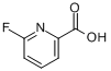 CAS:402-69-7_2-氟吡啶-6-羧酸的分子结构
