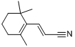 CAS:40244-29-9_(E)-3-(2,6,6-三甲基-1-环己烯-1-基)-2-丙烯晴的分子结构