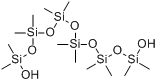 CAS:4029-00-9_十二甲基-1,11-二氢氧基六硅氧烷的分子结构