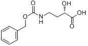CAS:40371-50-4_2-羟基-4-苄氧羰酰氨基丁酸的分子结构