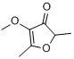 CAS:4077-47-8_4-甲氧基-2,5-二甲基-3(2H)-呋喃酮的分子结构