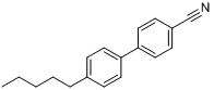 CAS:40817-08-1_4'-正戊基-4-氰基联苯的分子结构
