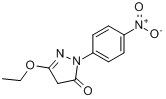 CAS:4105-90-2_1-(4-硝基苯基)-3-乙氧基-5-吡唑酮的分子结构