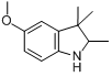 CAS:41382-23-4_5-甲氧基-2,3,3-三甲基-2,3-二氢吲哚的分子结构