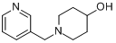 CAS:414889-63-7_1-(吡啶-3-基甲基)哌啶-4-醇的分子结构