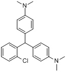 CAS:41573-36-8_4,4'-[(2-氯苯基)亚甲基(乙)烯]-N,N-二甲基苯胺的分子结构