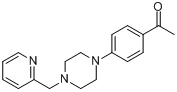 CAS:415925-40-5_1-(4-(4-((吡啶-2-基)甲基)哌嗪-1-基)苯甲酮的分子结构