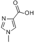 CAS:41716-18-1_1-甲基-4-咪唑甲酸的分子结构