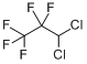 CAS:422-56-0_3,3-二氯-1,1,1,2,2-五氟丙烷的分子结构