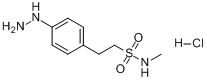 CAS:42381-27-1_4-肼基-N-甲基苯基乙烷磺酰胺盐酸盐的分子结构