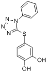 CAS:42580-28-9_4-(1-苯基四唑基-4-硫)-1,2-苯二酚的分子结构